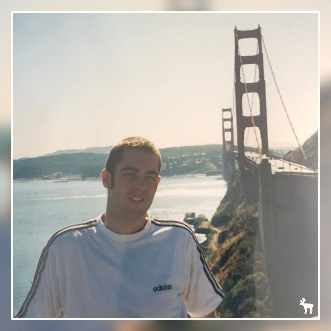 Me at the Golden Gate Bridge in 1995